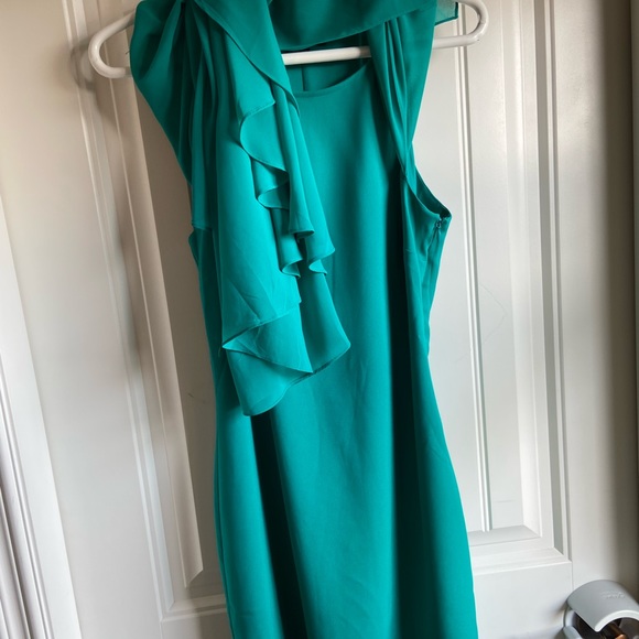 Teal Guess by Marciano cape dress Size Small - Picture 4 of 5